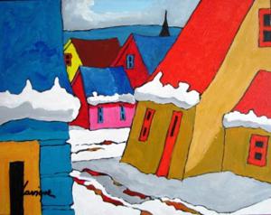 'Peaceful Village' by Lavigne Pierrette