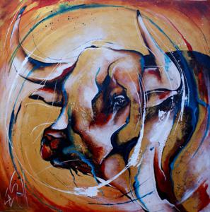 'Blue Mountain Bull "Matador"' by LeGall Lydie
