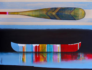 'Aussi loin que les horizons "Canoe"' by Leblanc Sylvain